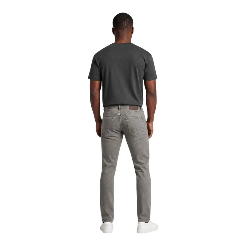 Armani Exchange jeans for men in gray denim with slim fit and classic five-pocket design, front view
