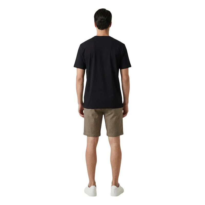 Armani Exchange Leinenshorts für Herren in Beige mit Vordertaschen, Vorderansicht