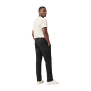 Armani Exchange men black cotton blend chino trousers with a sleek tailored fit perfect for formal wear