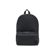 Armani Exchange men black nylon rucksack with front zippered pocket and subtle brand patch size 31x45x19 cm