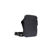 Armani Exchange men crossbody bag black textured leather with sleek minimalist design and adjustable strap 22x23x1 cm