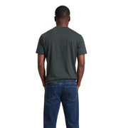Armani Exchange men green cotton t shirt with dark green short sleeves and crew neck design