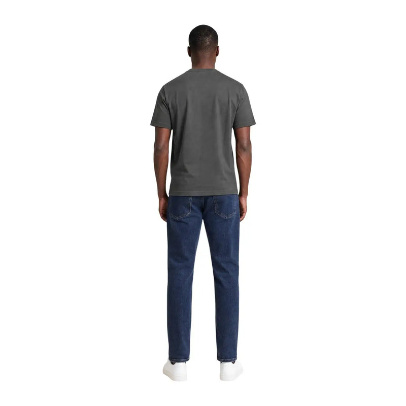 Armani Exchange men grey short-sleeved crew neck t shirt made of soft cotton fabric for casual wear