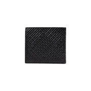 Black textured leather wallet with multiple compartments from Armani Exchange Men collection