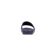 Armani Exchange men rubber slippers in navy blue with a smooth minimalist design and blue logo print XM002744