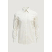Armani Exchange men shirt with crisp white fabric and subtle vertical pinstripes ideal for formal wear