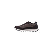 Armani Exchange Herren-Sneaker, schwarz-graues Mesh-Obermaterial mit weißer Zwischensohle aus Polyester, für sportliche Aktivitäten