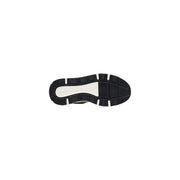 Black rubber sole with white midsole and Keds branding on Armani Exchange men sneakers green lace up polyester