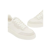 Armani Exchange men sneakers white lace up polyurethane with clean minimalist design and subtle contrast stitching