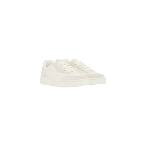 Armani exchange Weiße Herren-Sneaker mit Schnürung, niedrig geschnittentop mit klarem, minimalistischem Design und Polyurethanmaterial