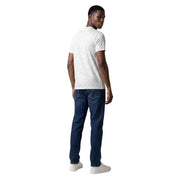 Armani Exchange Männer t-shirt Weißes Kurzarmhemd mit dezentem geometrischem Muster aus leichtem Stoff