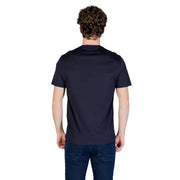 Armani Exchange men dark navy blue short-sleeved crew neck cotton t-shirt ideal for casual wear