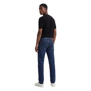 Dunkelblaue Jeans mit klassischem Fünf-Taschen-Design und dezenter Auswaschung an den Oberschenkeln. armani exchange Produktbild eines Herren-T-Shirts