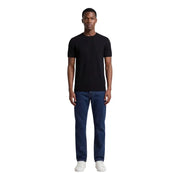 Armani Exchange Männer t-shirt schwarzes, kurzärmeliges, lässiges Baumwoll-T-Shirt mit Rundhalsausschnitt top