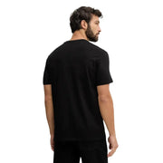Armani Exchange men t-shirt black short-sleeved crew neck cotton blend casual wear