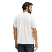 Armani Exchange Herren weiße Baumwolle t-shirt mit schlichtem Rundhalsausschnitt und kurzen Ärmeln für lässige Kleidung