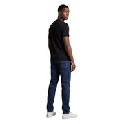 Dunkelblaue Jeans mit klassischer Passform und dezenten Ziernähten von armani exchange Herren-T-Shirt-Kollektion