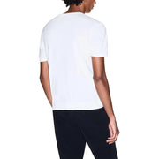 Armani Exchange men t-shirt in white short-sleeved crew neck design made of soft material for casual wear