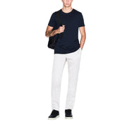 Armani Exchange men navy blue short-sleeved cotton crew neck t-shirt for casual wear