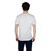 Armani Exchange men t-shirt white cotton with classic crew neck and short sleeves for casual wear