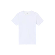 Armani Exchange men white cotton t-shirt with a crew neck and short sleeves featuring an a slash x logo embroidery