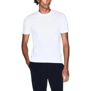 Armani Exchange men t-shirt white crew neck short sleeves smooth lightweight fabric for casual wear