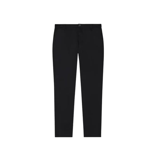 Black Armani Exchange men trousers with tailored fit, sleek straight-leg cut, and subtle stitching details