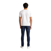 Armani Exchange men white cotton t shirt with crew neck and short sleeves in a simple design