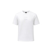 Armani Exchange men white cotton t shirt with short sleeves and subtle logo on the chest