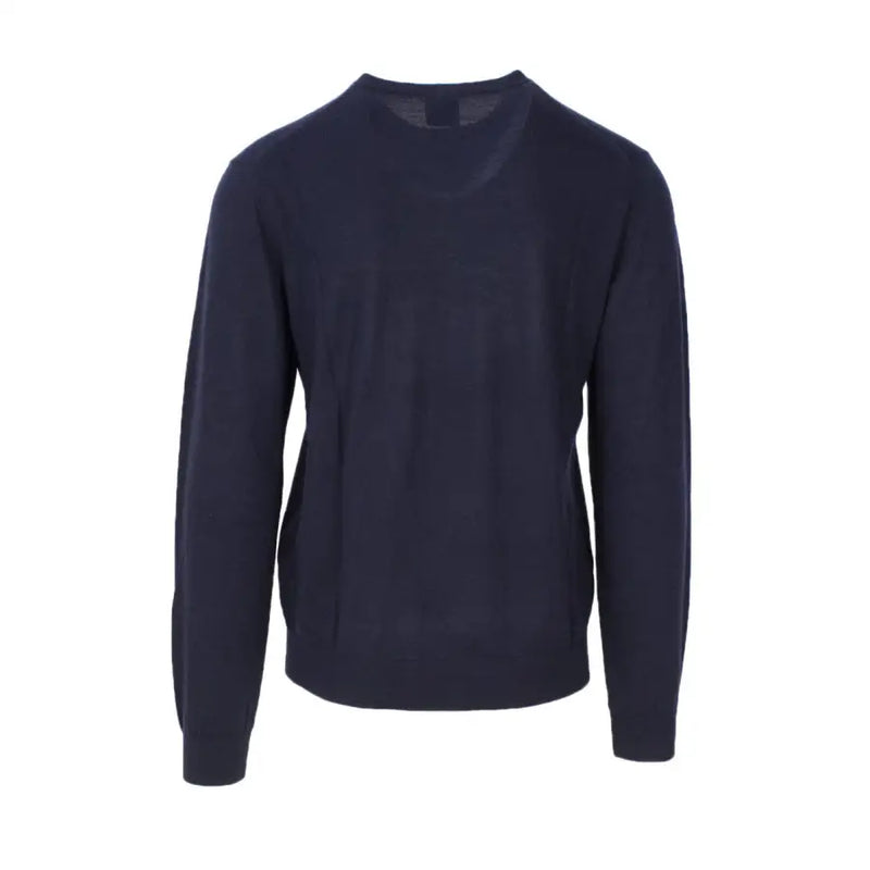 Armani Exchange men’s navy blue crew neck sweater made of wool blend perfect for casual and formal wear