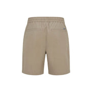 Armani Exchange Herrenshorts in Beige mit elastischem Bund und zwei Gesäßtaschen, Rückansicht