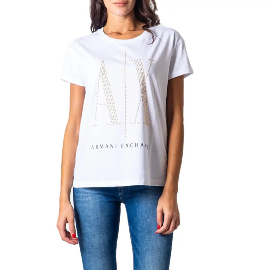 Armani Exchange - Women T-Shirt - white / XS - Clothing