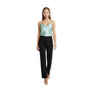 Artigli women satin camisole in light blue with thin straps scoop neckline made of polyester for elegant wear