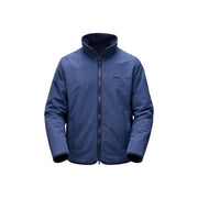 Marineblaue, wendbare Barbour Herren-Fleecejacke mit fleecegefüttertem Kragen und Reißverschluss aus Polyamid