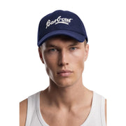 Casquette de baseball Barbour Bowery pour homme, bleu marine avec logo brodé blanc, vue de face