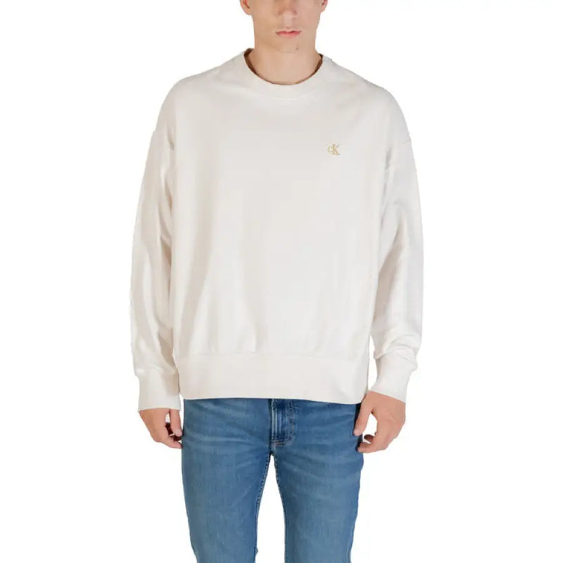 Beige Crewneck Sweatshirt displayed as a comfortable and stylish casual apparel piece