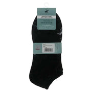 Black ankle sock with product label from Beverly Hills Polo Club Men Underwear