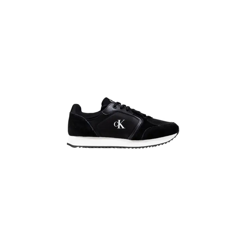Black athletic slip-on sneakers with white sole from Calvin Klein Jeans Women collection