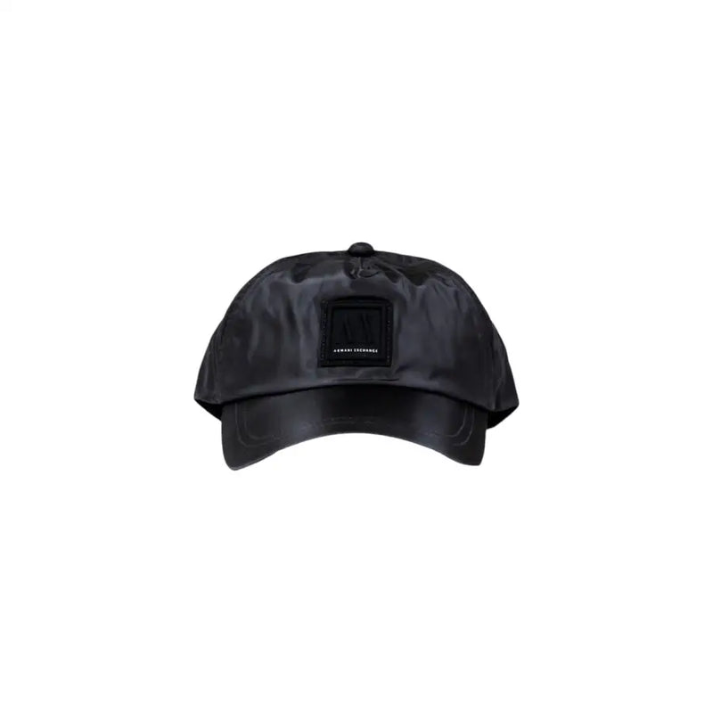 Black patterned baseball cap displayed on a product listing