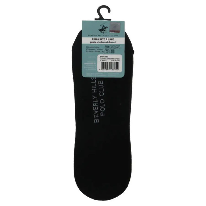 Black Beverly Hills Polo Club sock displayed with White accents in product listing