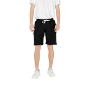 Black Cargo Shorts displayed on a product page, suitable for casual and outdoor wear