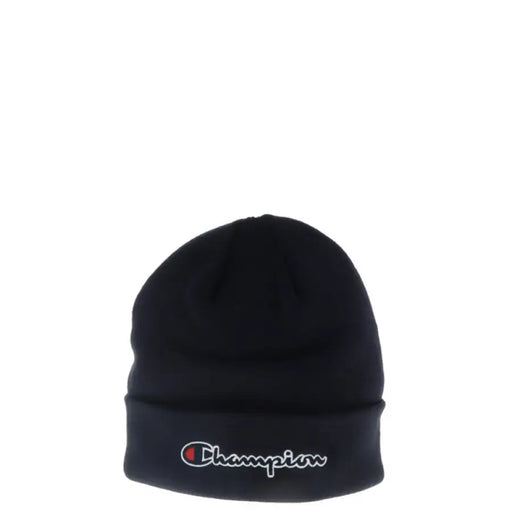 Black Champion Beanie displayed among Champion Gray Beanie products for winter fashion