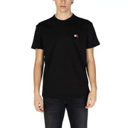 Black crew neck T-shirt from Tommy Hilfiger Men’s White Organic Cotton collection