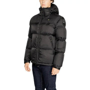 Black Hooded Puffer Jacket, stylish winter outerwear for warmth and comfort
