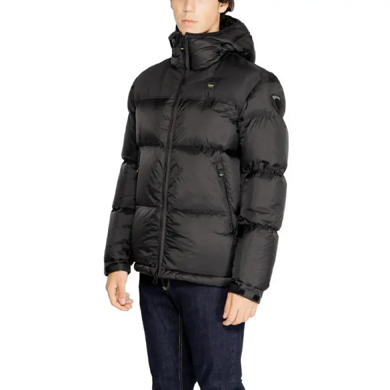 Black Hooded Puffer Jacket, stylish winter outerwear for warmth and comfort