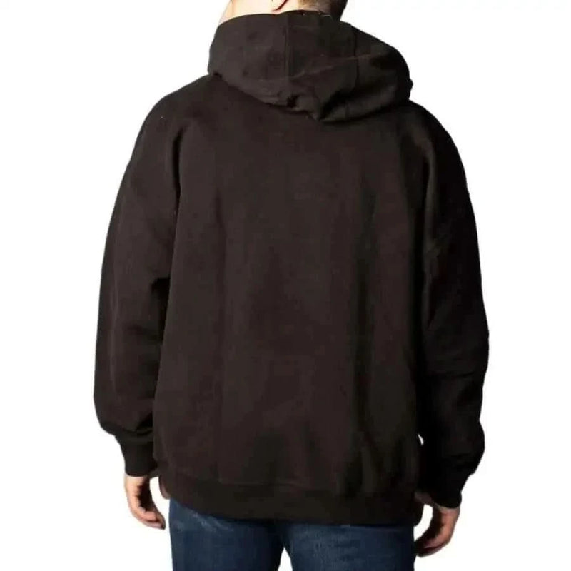 Back view of black hooded sweatshirt from Tommy Hilfiger Jeans Men Sweatshirts collection