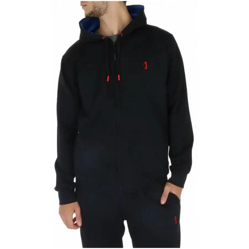 Black hooded sweatshirt with red accents from U.S. Golf Club for comfort and style