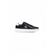 Black leather sneaker with white sole from Calvin Klein for stylish footwear