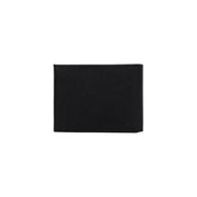 Black Calvin Klein textured leather wallet for men with multiple card slots and sleek design