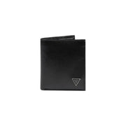 Black leather wallet from Guess Men, perfect for Spring Summer collection